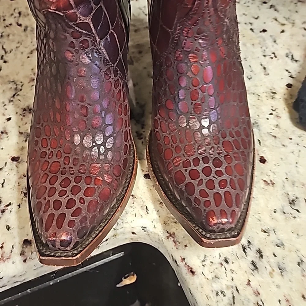 Ariat Katrina Sugar Skull boots - Picture 5 of 7